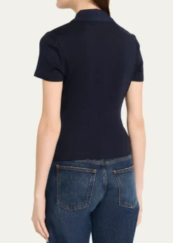 Veronica BeardKearney Short-Sleeve Polo Tee