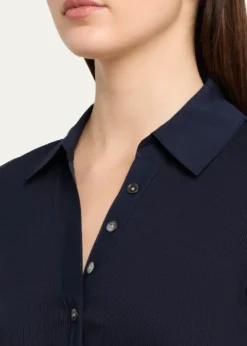 Veronica BeardKearney Short-Sleeve Polo Tee