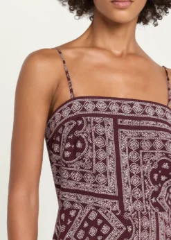 Veronica BeardKitt Bandana-Print Midi Dress