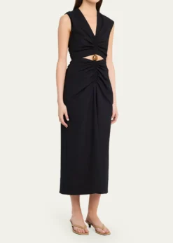 Veronica BeardMarisabel Cutout Crepe Midi Dress