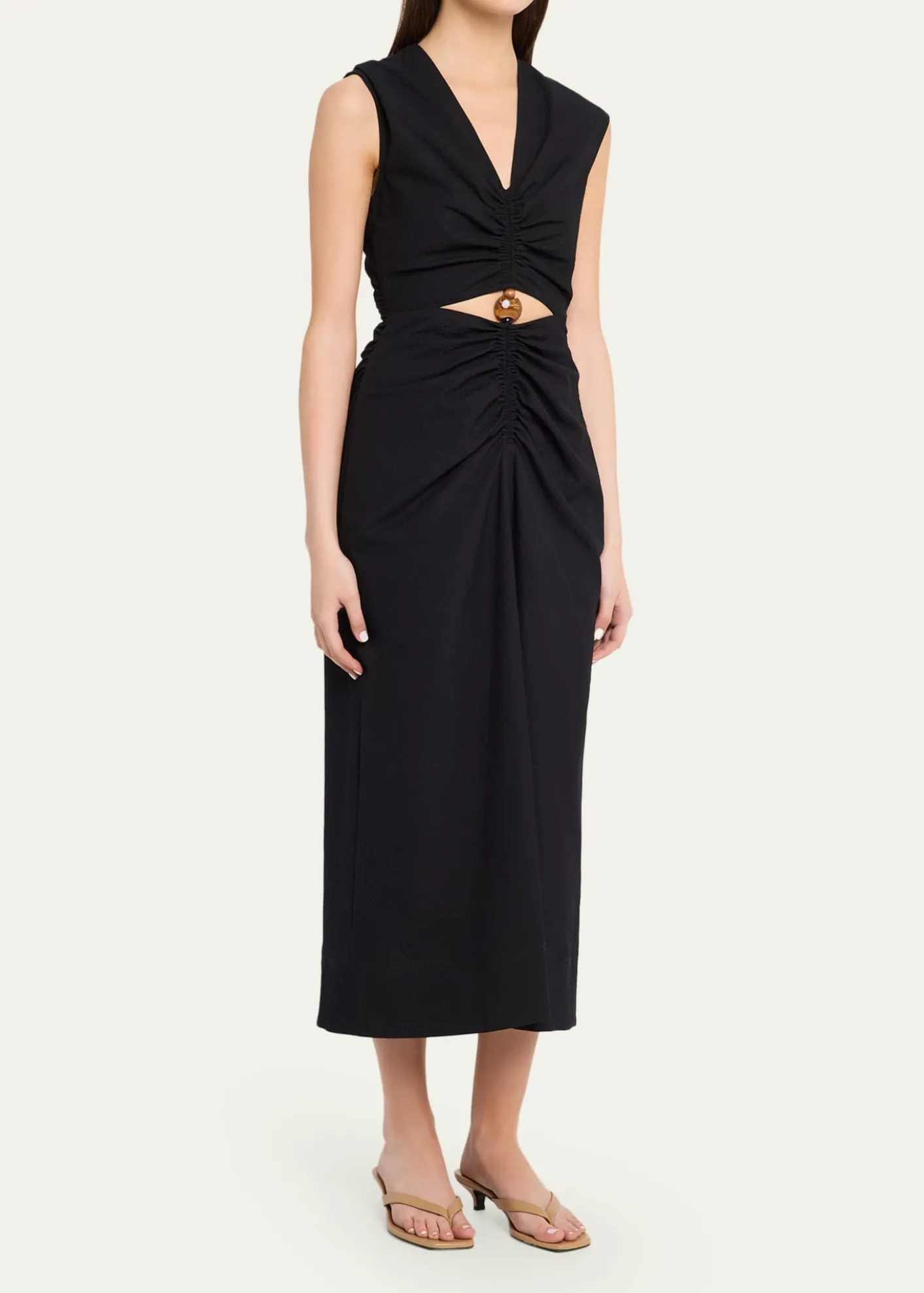 Veronica BeardMarisabel Cutout Crepe Midi Dress