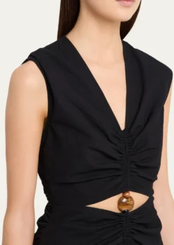 Veronica BeardMarisabel Cutout Crepe Midi Dress