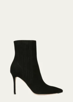 Veronica Beard95mm Lisa Suede Stiletto Ankle Booties