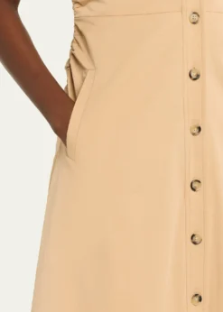 Veronica BeardOrla Button-Front Midi Shirtdress