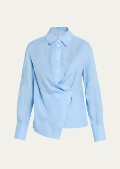 Veronica BeardPerezzi Asymmetric Linen Shirt