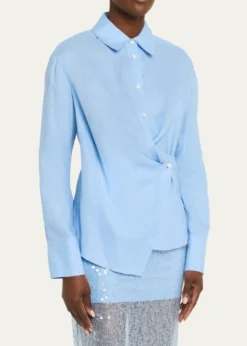 Veronica BeardPerezzi Asymmetric Linen Shirt