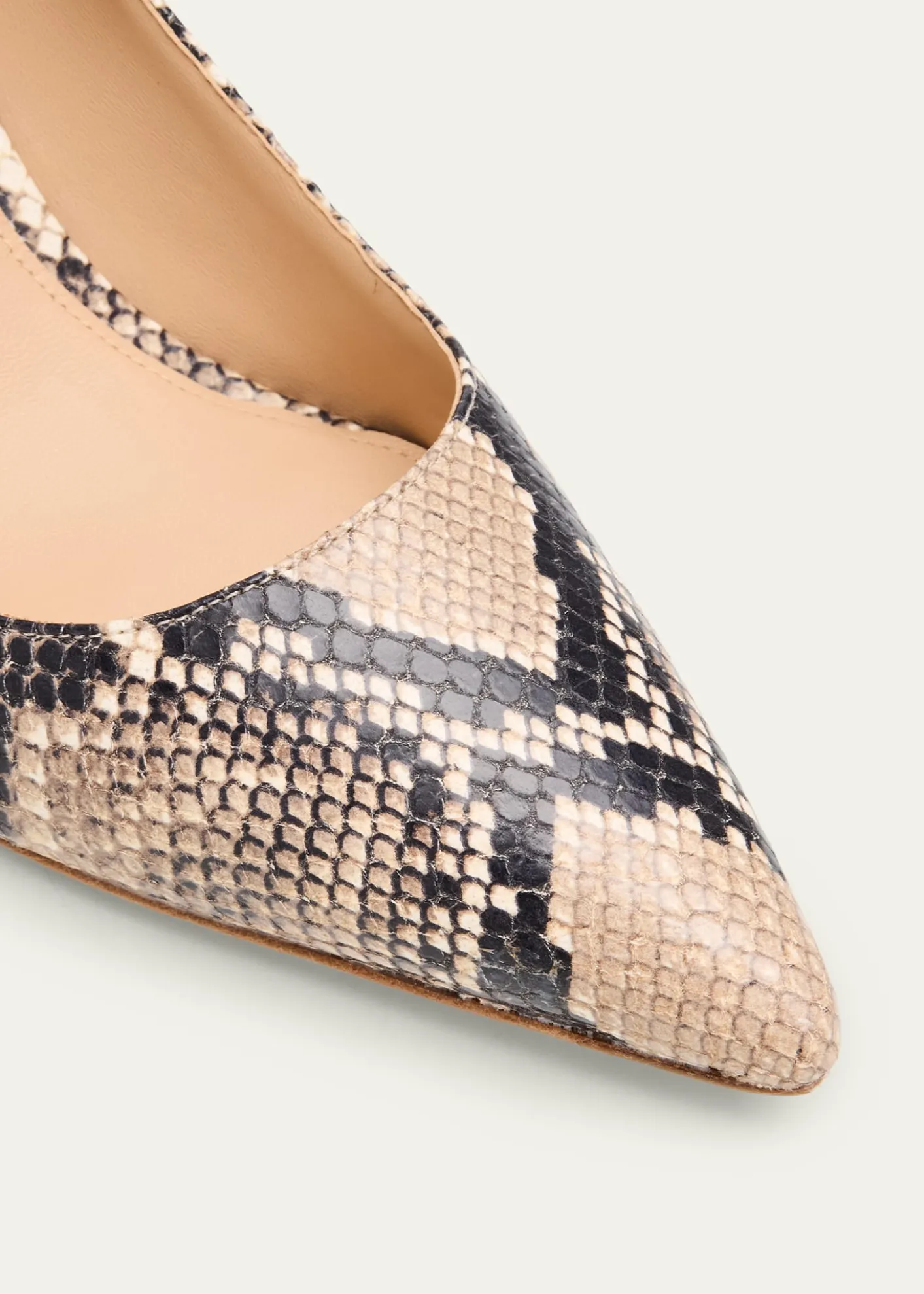 Veronica BeardRita Snake-Embossed Leather Pointed-Toe Pumps