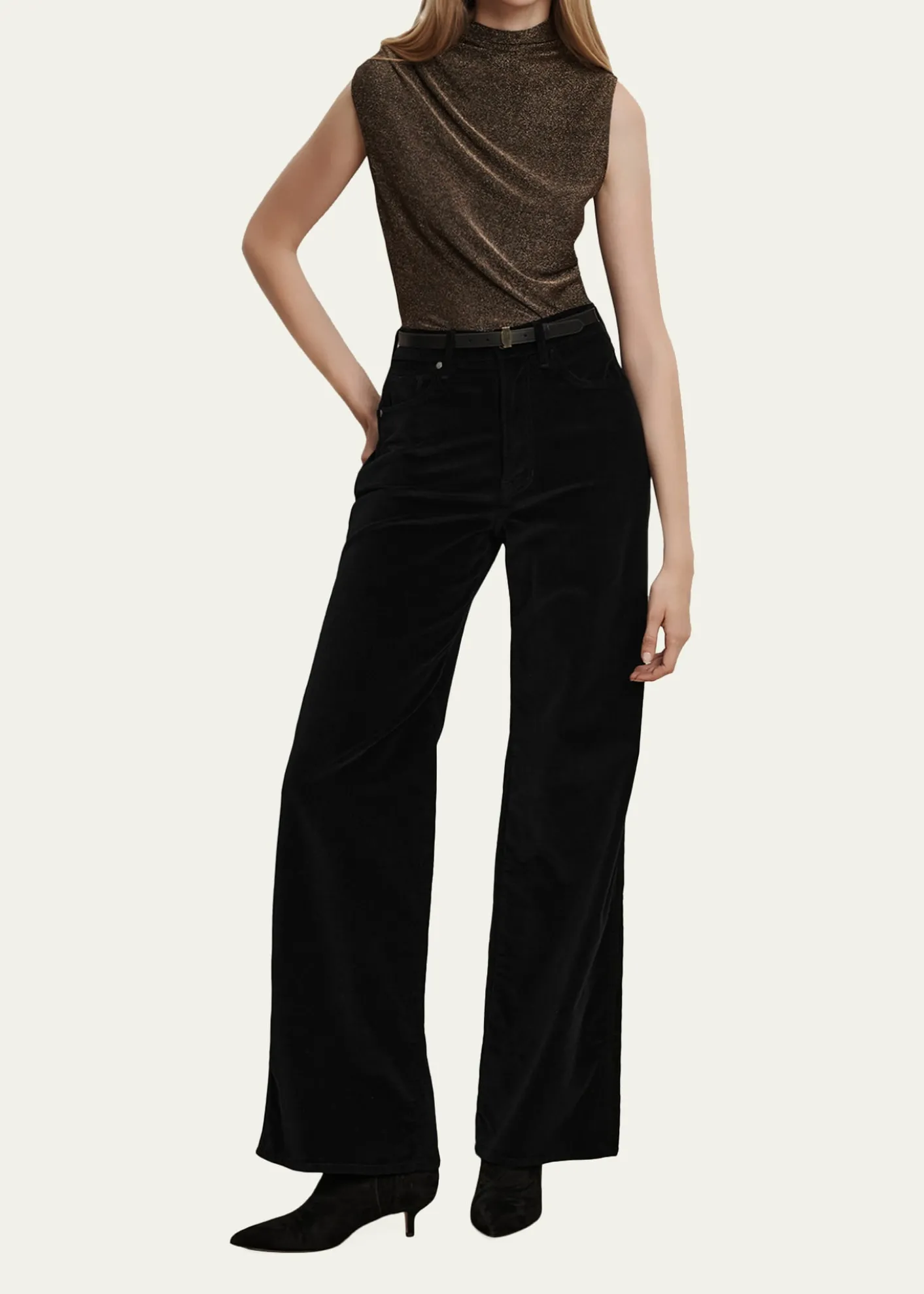 Veronica BeardTaylor High-Rise Wide-Leg Pants