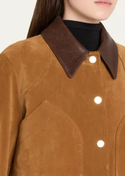 Veronica BeardWalters Cropped Suede Jacket
