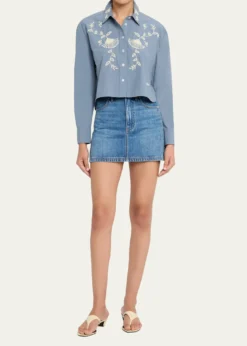 Veronica BeardZora Denim Mini Skirt