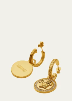 VersaceMedusa Hoop Drop Earrings