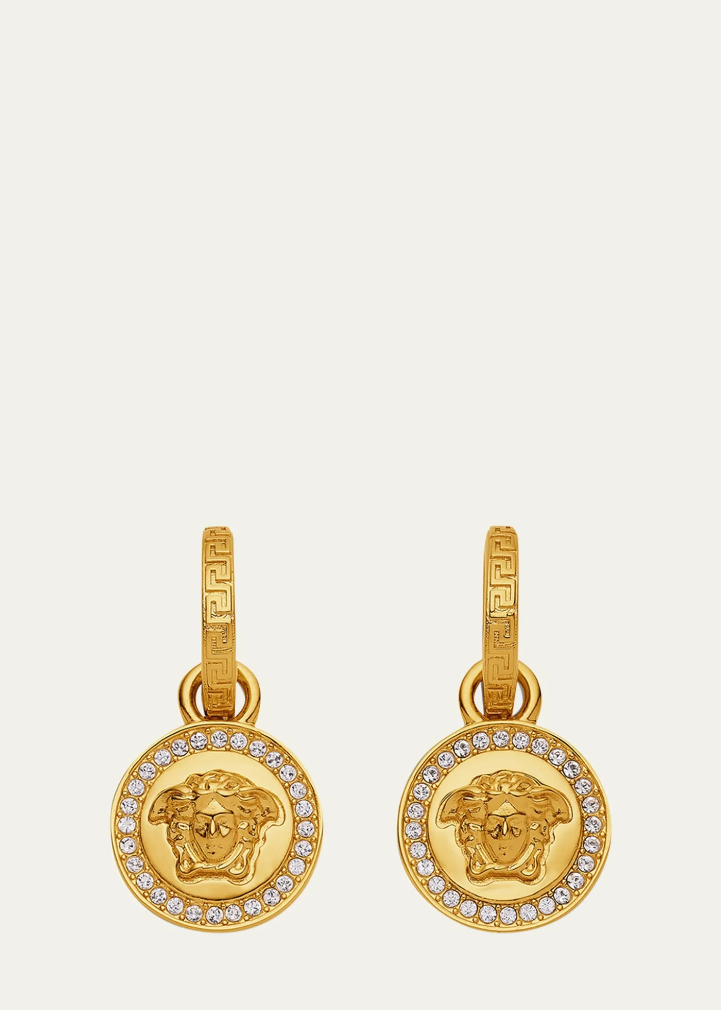 VersaceMedusa Hoop Drop Earrings