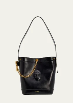 VersaceMedusa Leather Bucket Bag