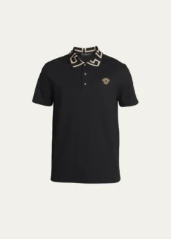 VersaceMen's Greca-Collar Polo Shirt