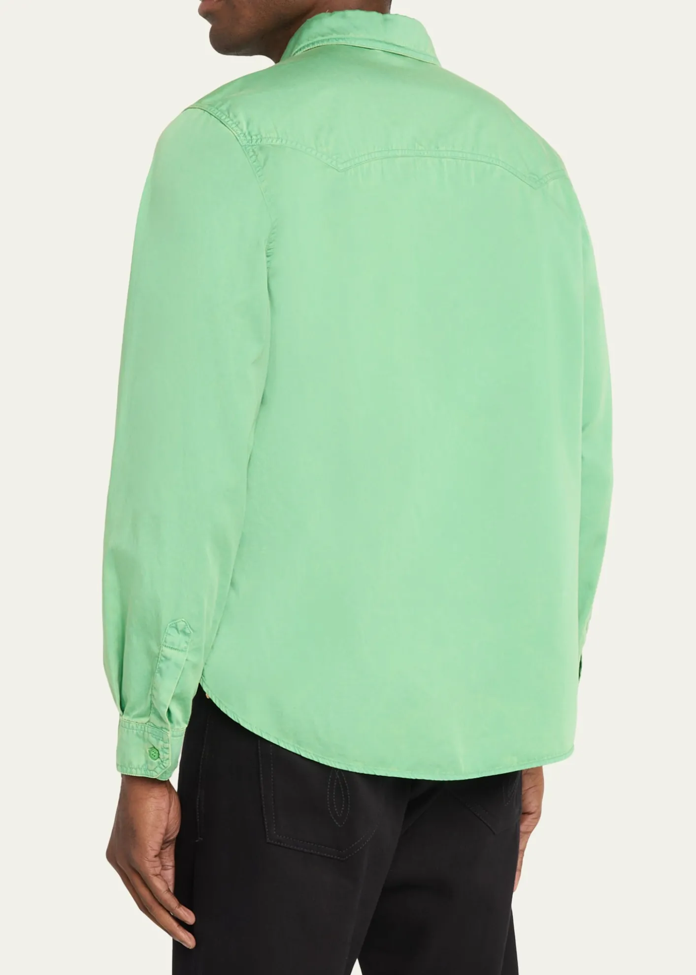 VersaceMen's Medusa-Coin Cotton Western Shirt