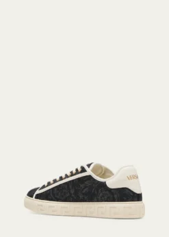 VersaceMen's La Greca Baroque Canvas Low-Top Sneakers