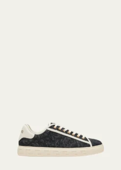 VersaceMen's La Greca Baroque Canvas Low-Top Sneakers
