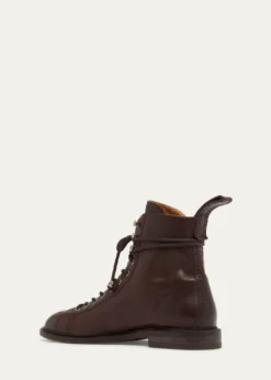VersaceMen's Leather Brogue Boots