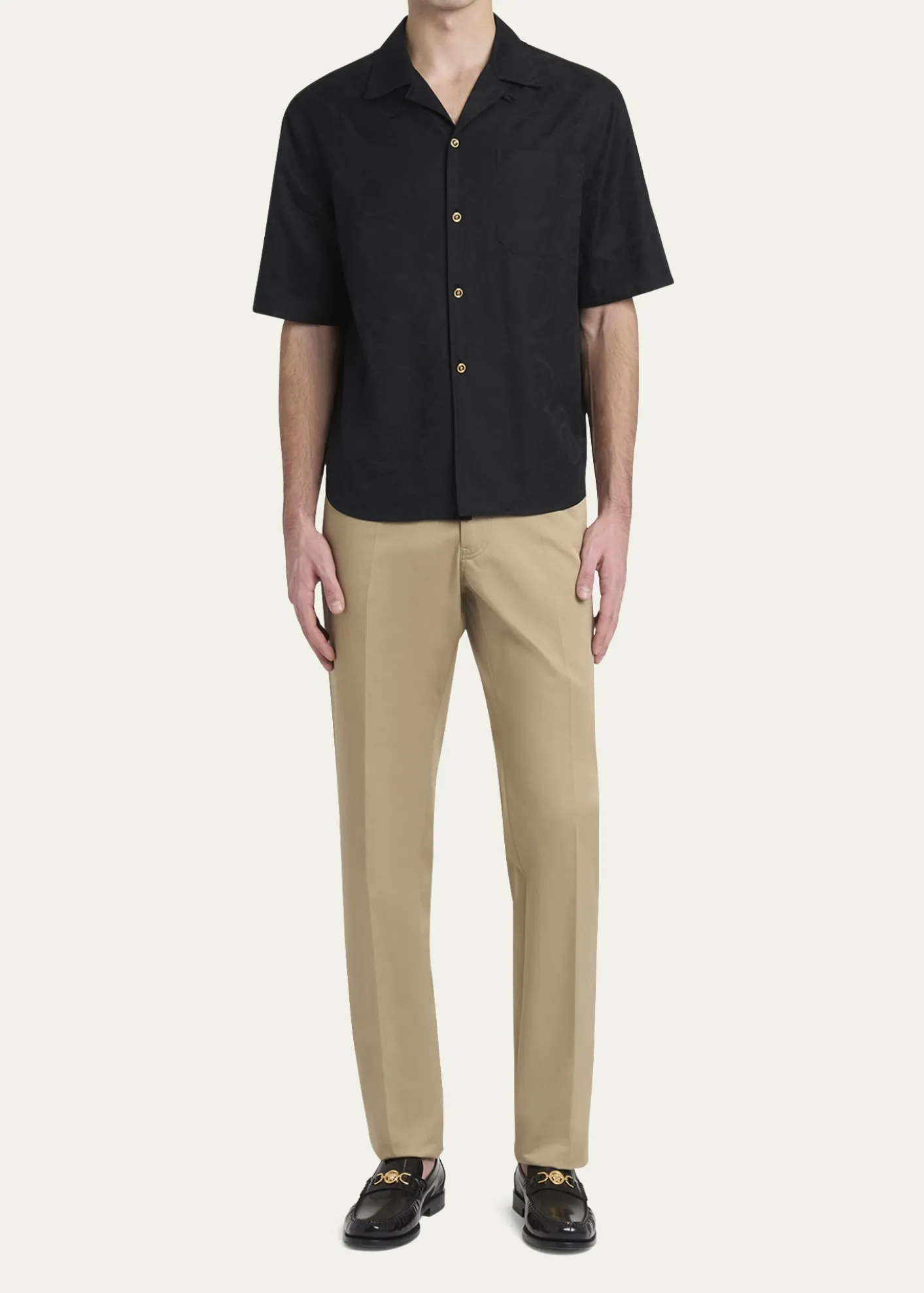 VersaceMen's Medusa Slim Twill Trousers