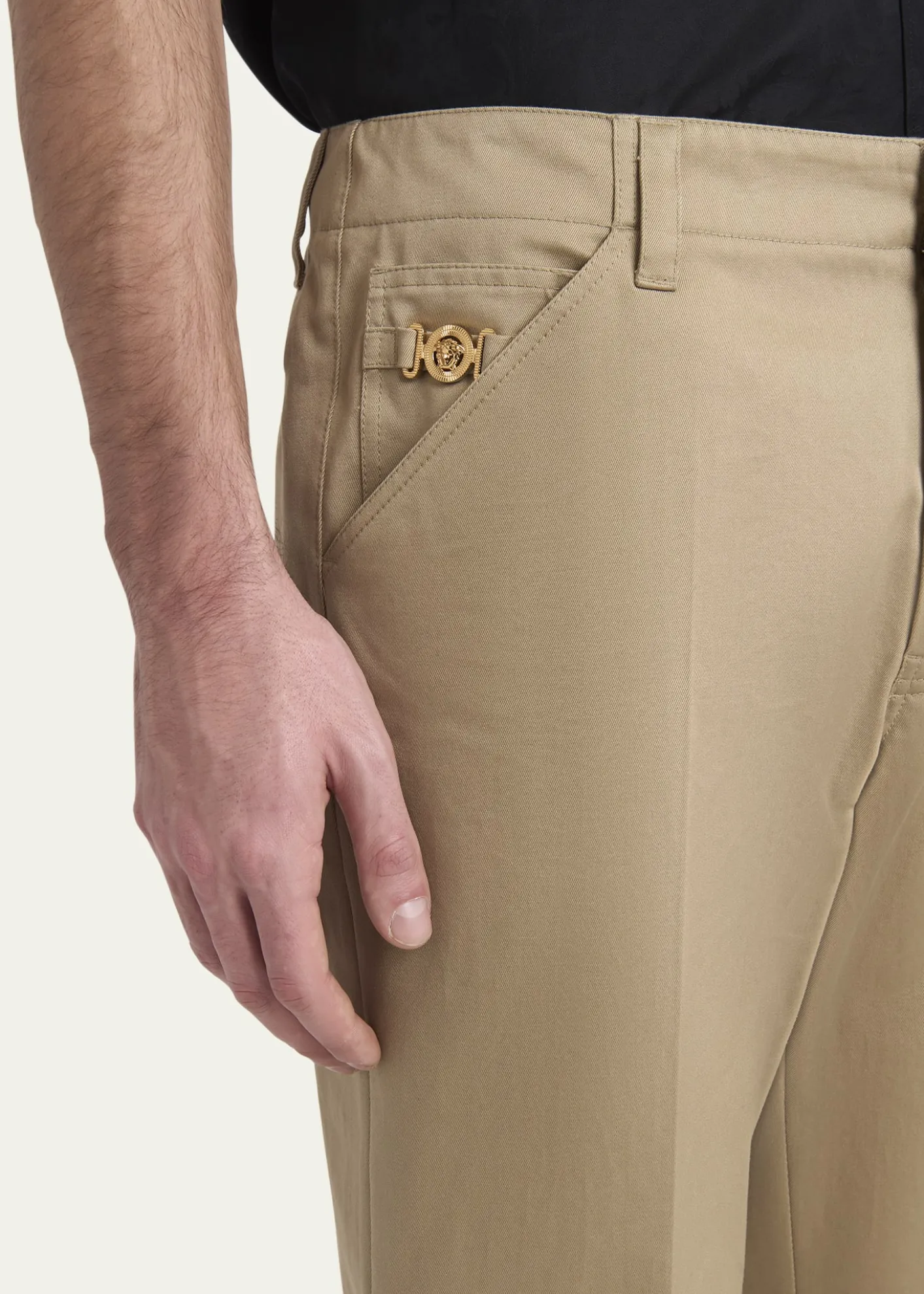 VersaceMen's Medusa Slim Twill Trousers
