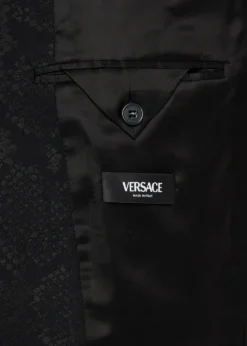 VersaceMen's Python-Jacquard Wool-Blend Blazer