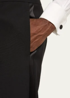 VersaceMen's Wool-Mohair Tuxedo Pants