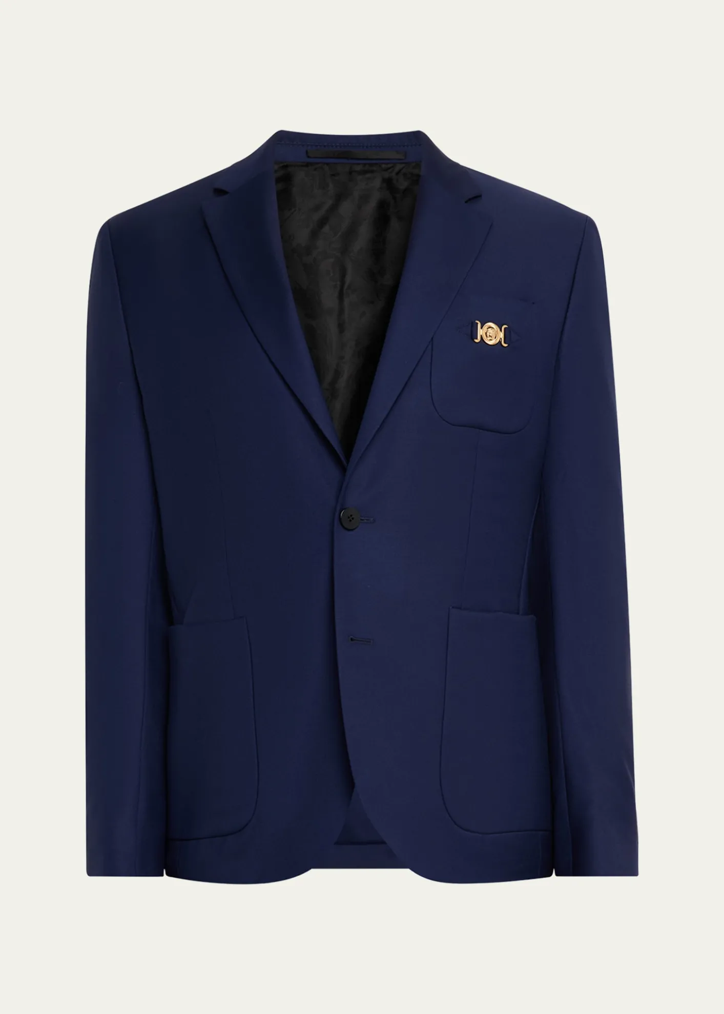 VersaceMen's Wool Single-Breasted Blazer