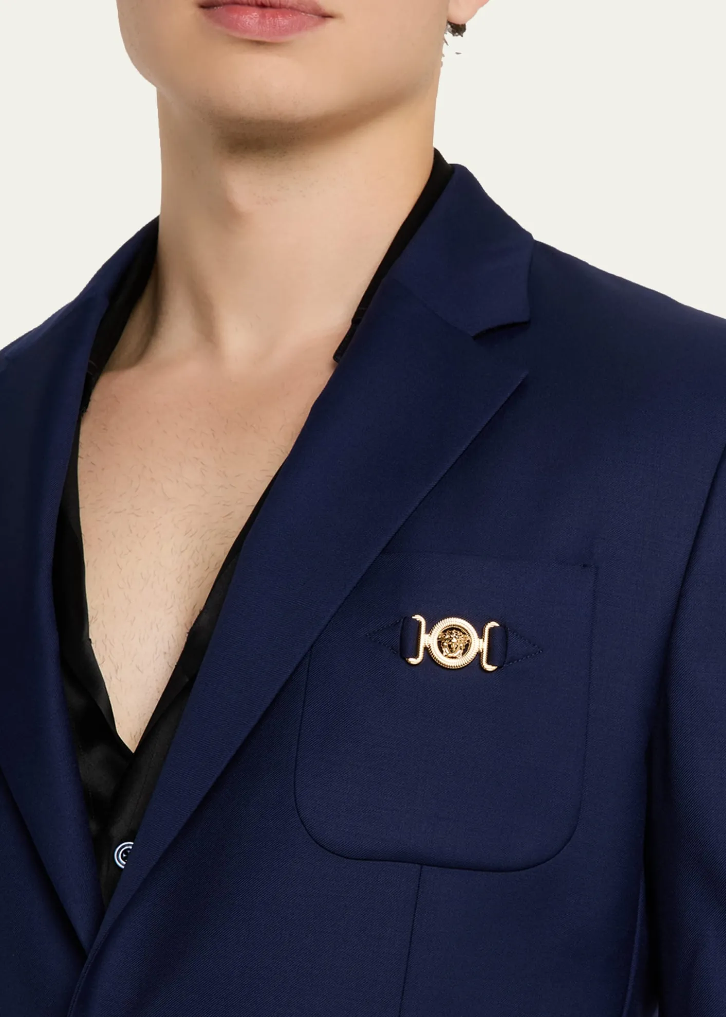 VersaceMen's Wool Single-Breasted Blazer