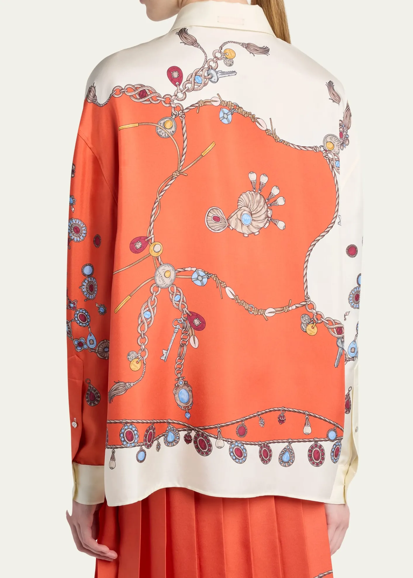 VersacePrinted Silk Twill Shirt
