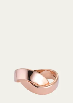 VhernierAbbraccio 18K Rose Gold Bangle, 15cm