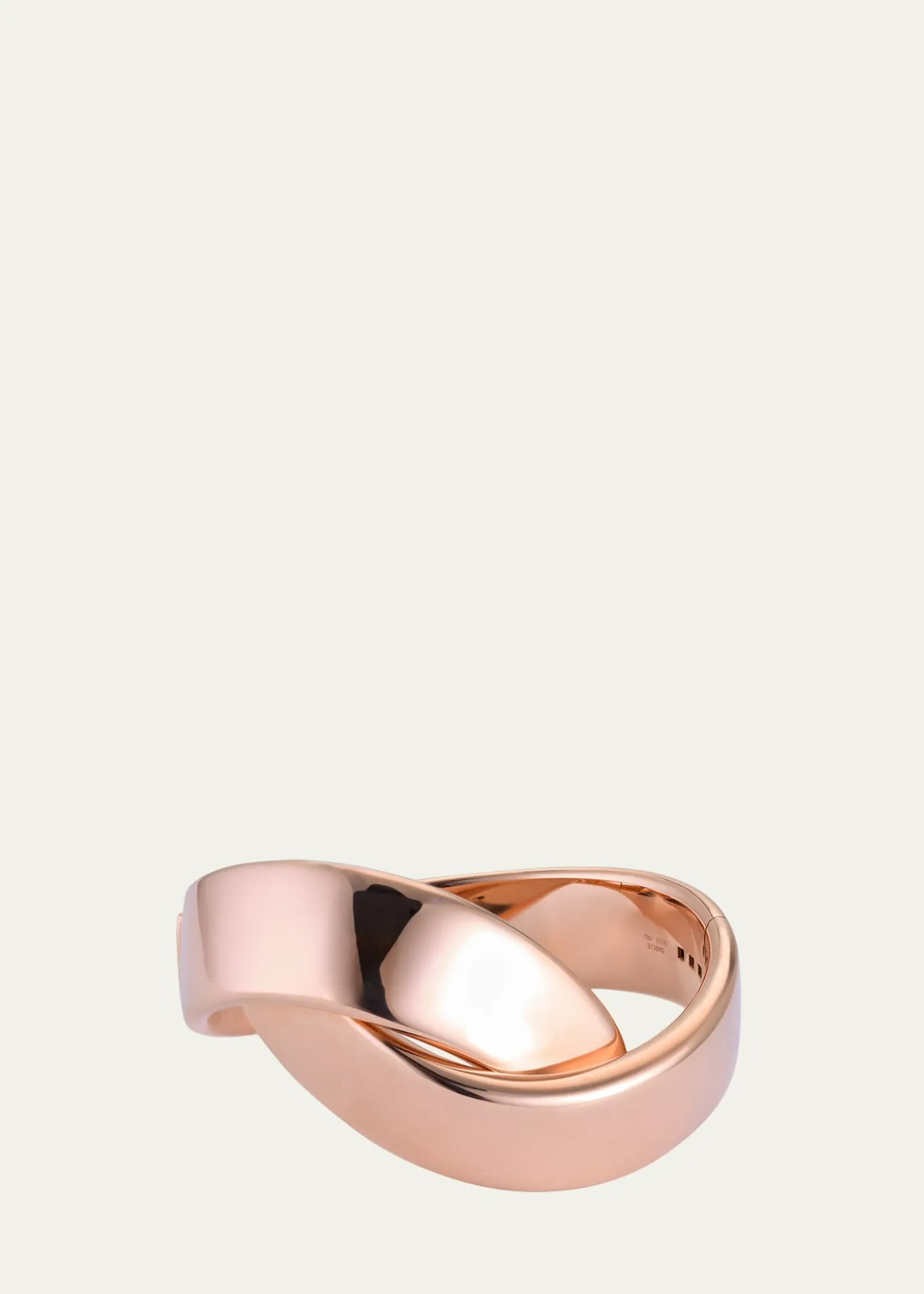 VhernierAbbraccio 18K Rose Gold Bangle, 15cm