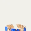 Vhernier18K Rose Gold Lapis and Rock Crystal Freccia Bracelet