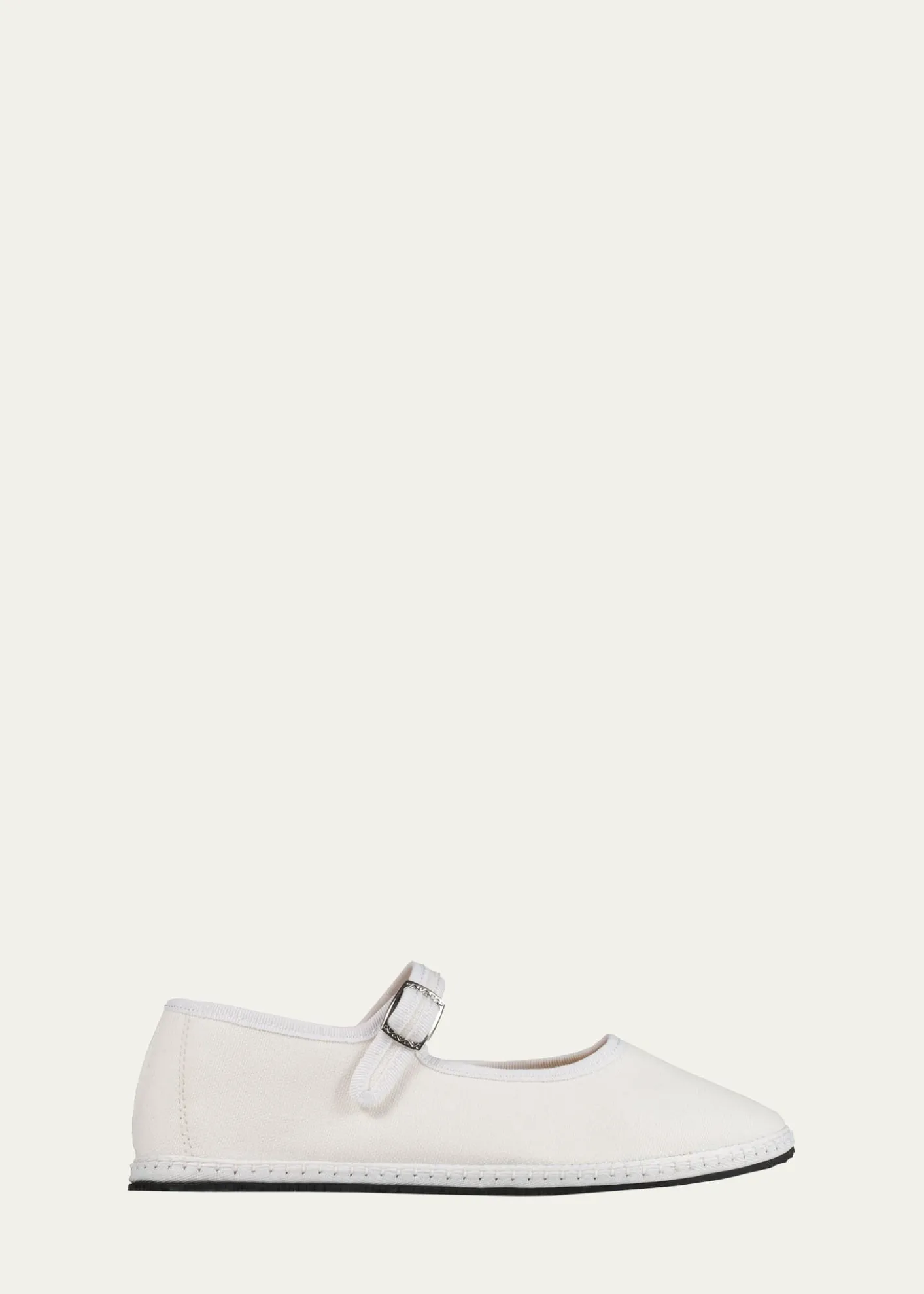 Vibi VeneziaCotton Mary Jane Ballerina Flats