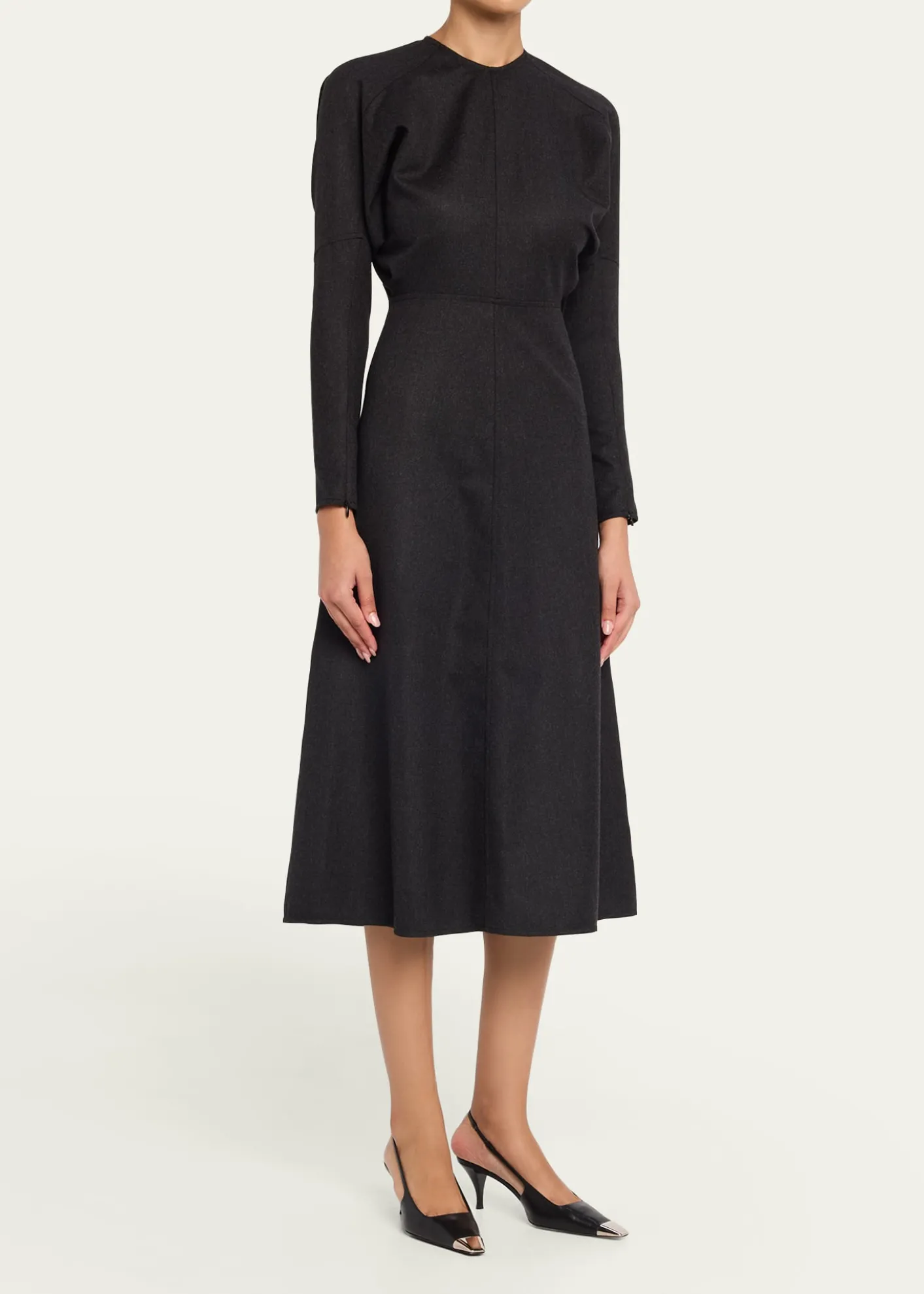 Victoria BeckhamDolman-Sleeve A-Line Midi Dress