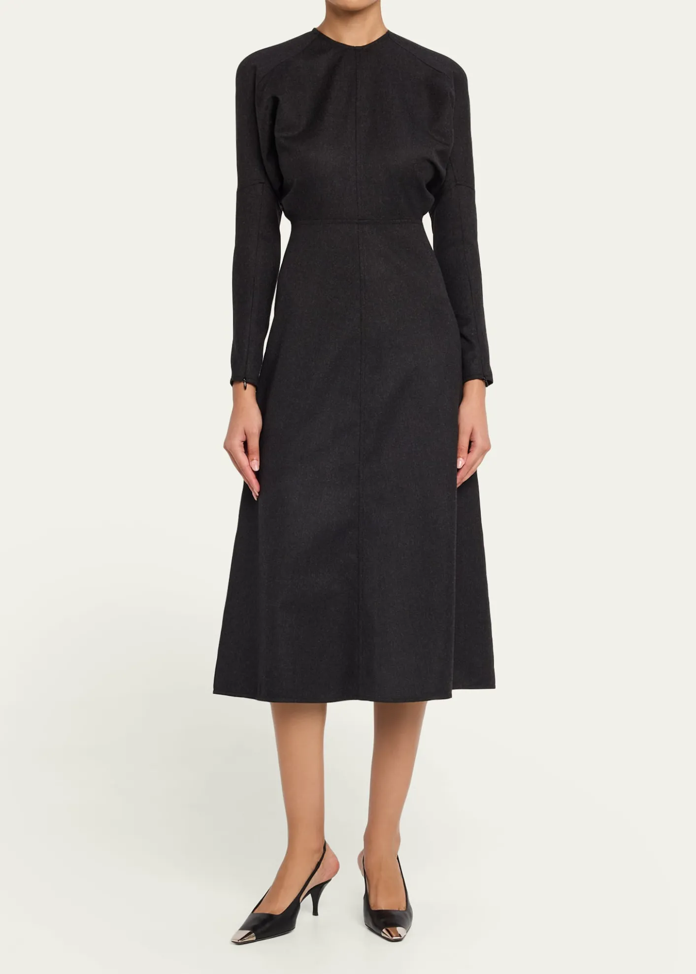 Victoria BeckhamDolman-Sleeve A-Line Midi Dress