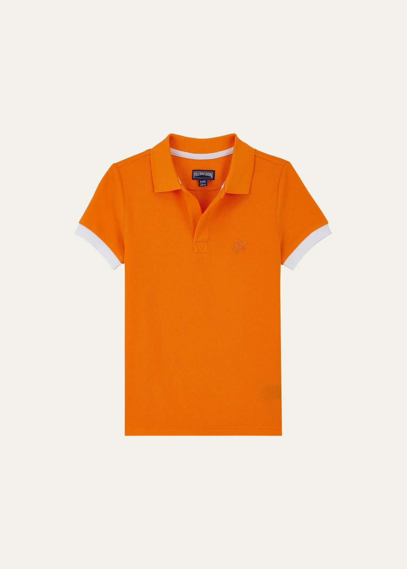 VilebrequinBoy's Embroidered Turtle Pique Polo Shirt, Size 2-12