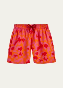VilebrequinBoy's Leopard-Print Swim Shorts, Size 2-14
