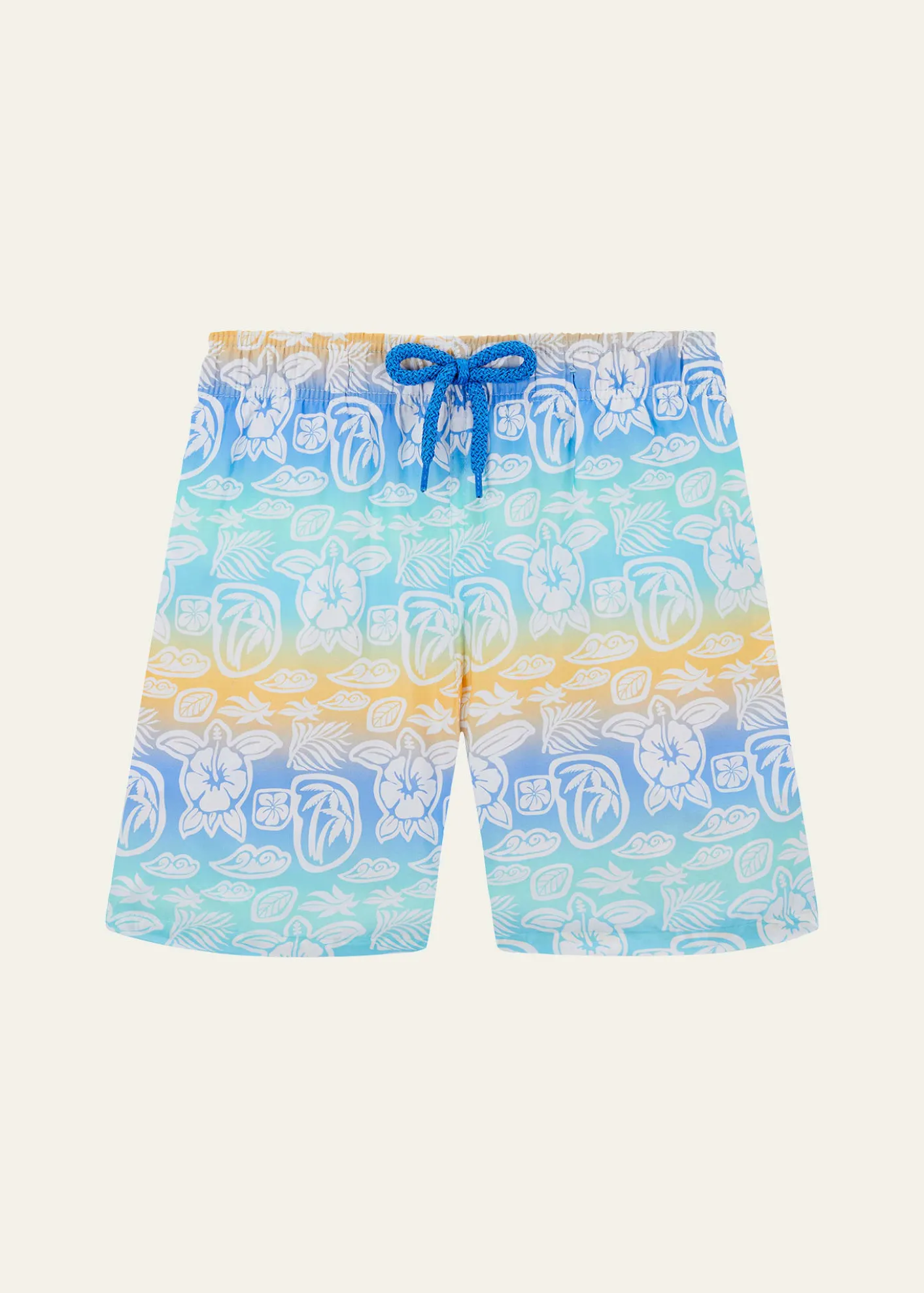 VilebrequinBoy's Tahiti Turtles Swim Shorts, Size 2-14