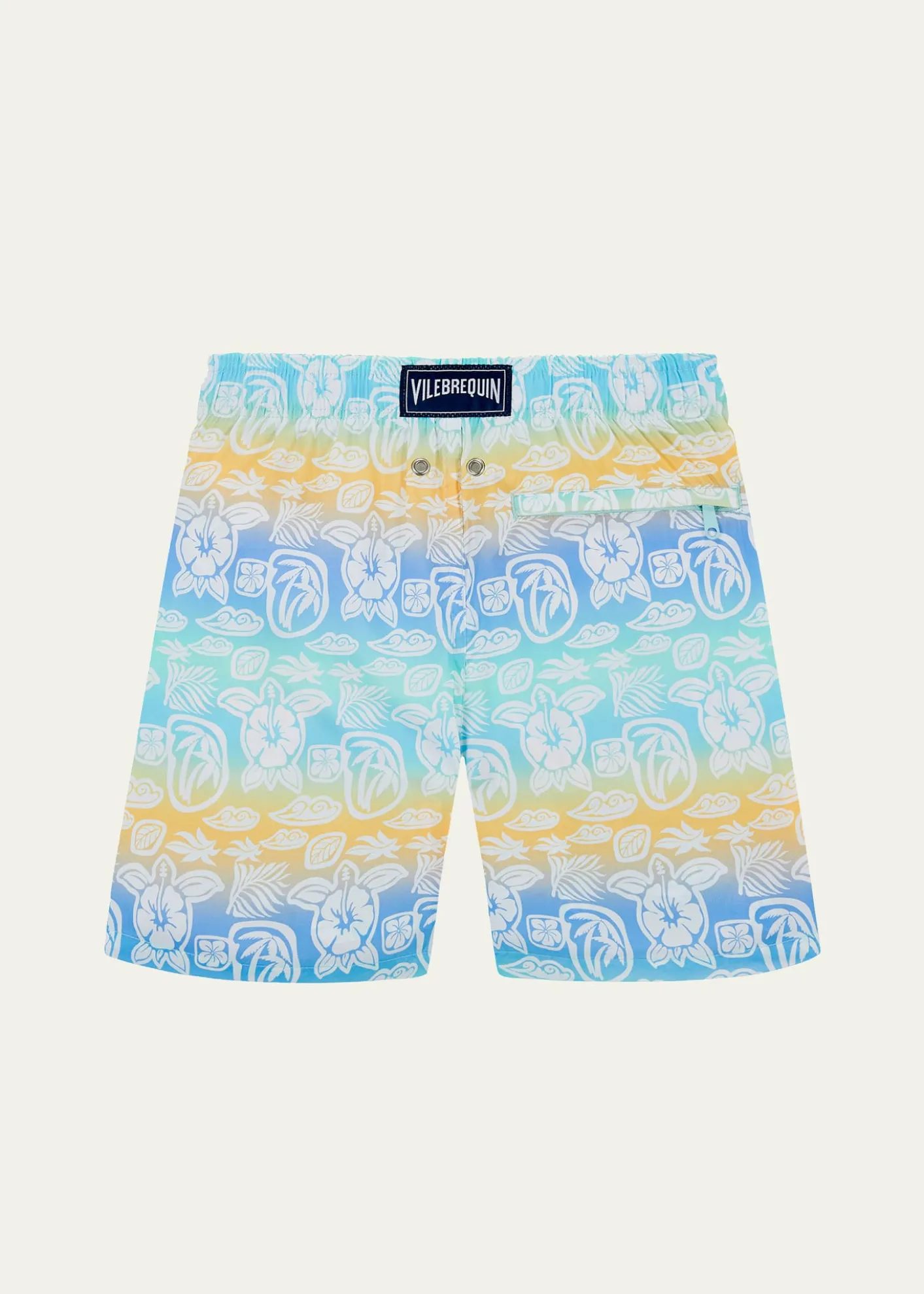 VilebrequinBoy's Tahiti Turtles Swim Shorts, Size 2-14