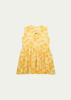VilebrequinGirl's Tahiti Flower-Print Linen Dress, Size 2-14