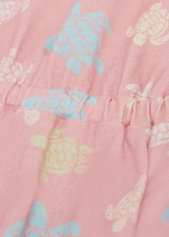 VilebrequinGirl's Turtle-Print Organic Cotton Dress, Size 2-14