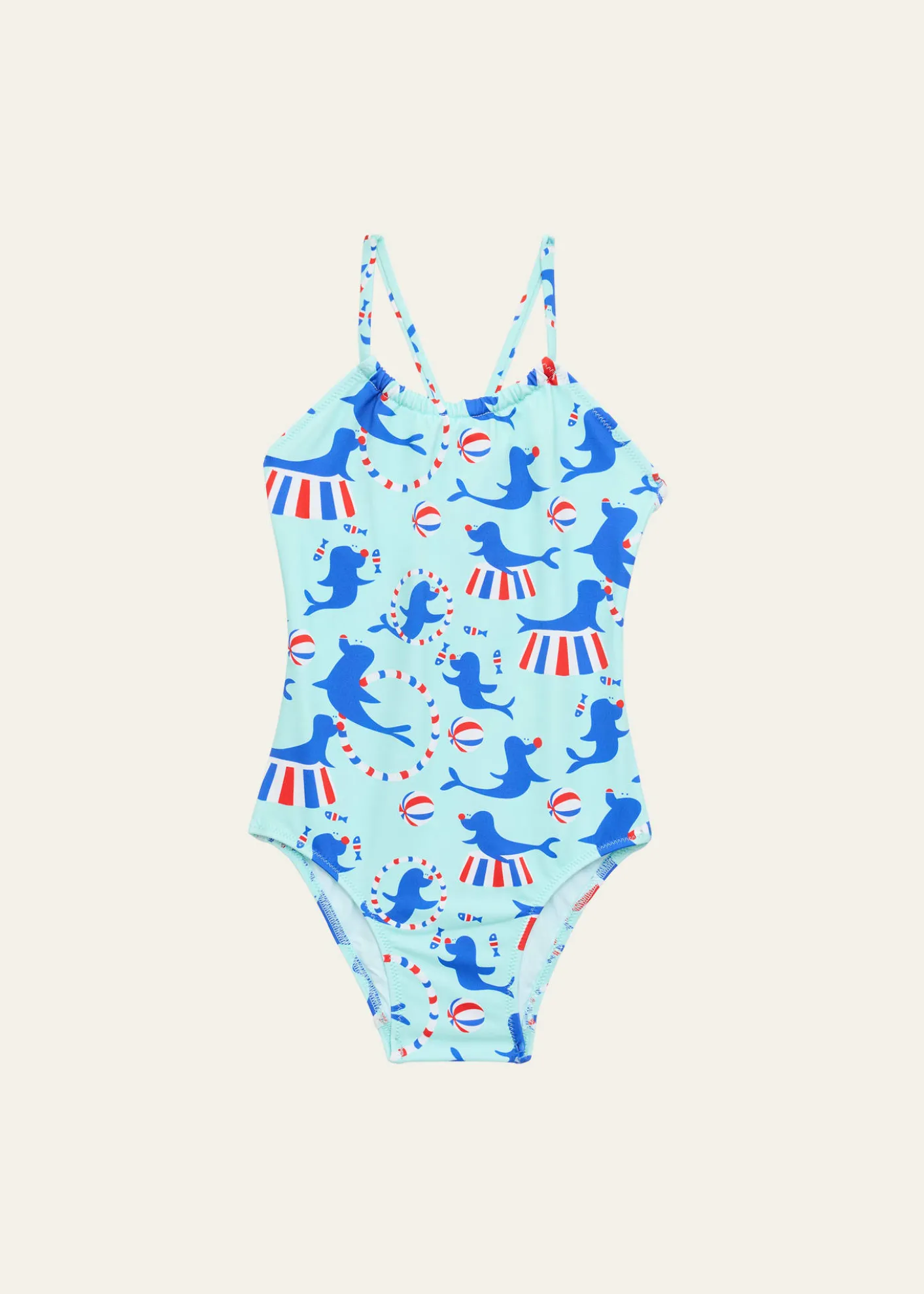 VilebrequinGirl's Circus Printed Jersey Swimsuit, Size 2-14