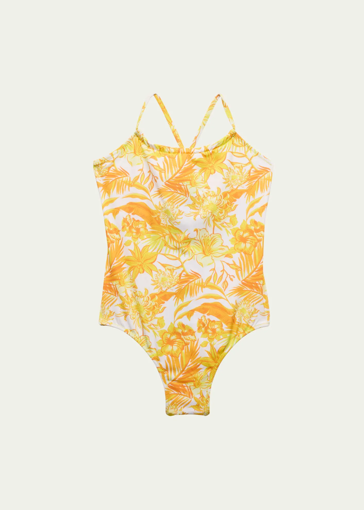 VilebrequinGirl's Halter Tahiti Flower-Print One-Piece Swimsuit, Size 2-14