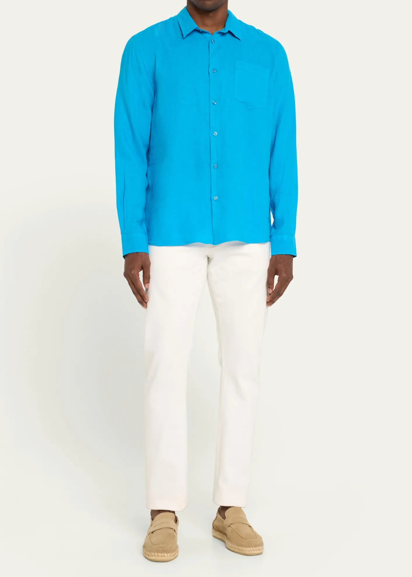 VilebrequinMen's Caroubis Solid Linen Sport Shirt