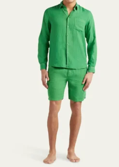 VilebrequinMen's Caroubis Solid Linen Sport Shirt
