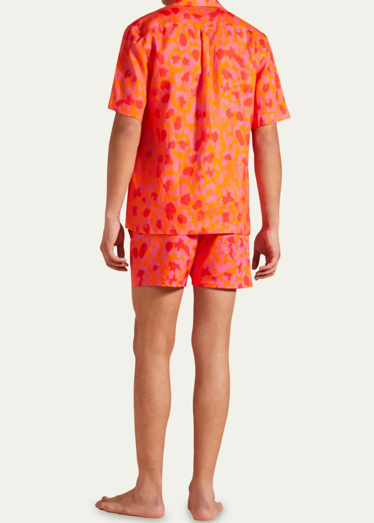 VilebrequinMen's New Leopard Linen Camp Shirt