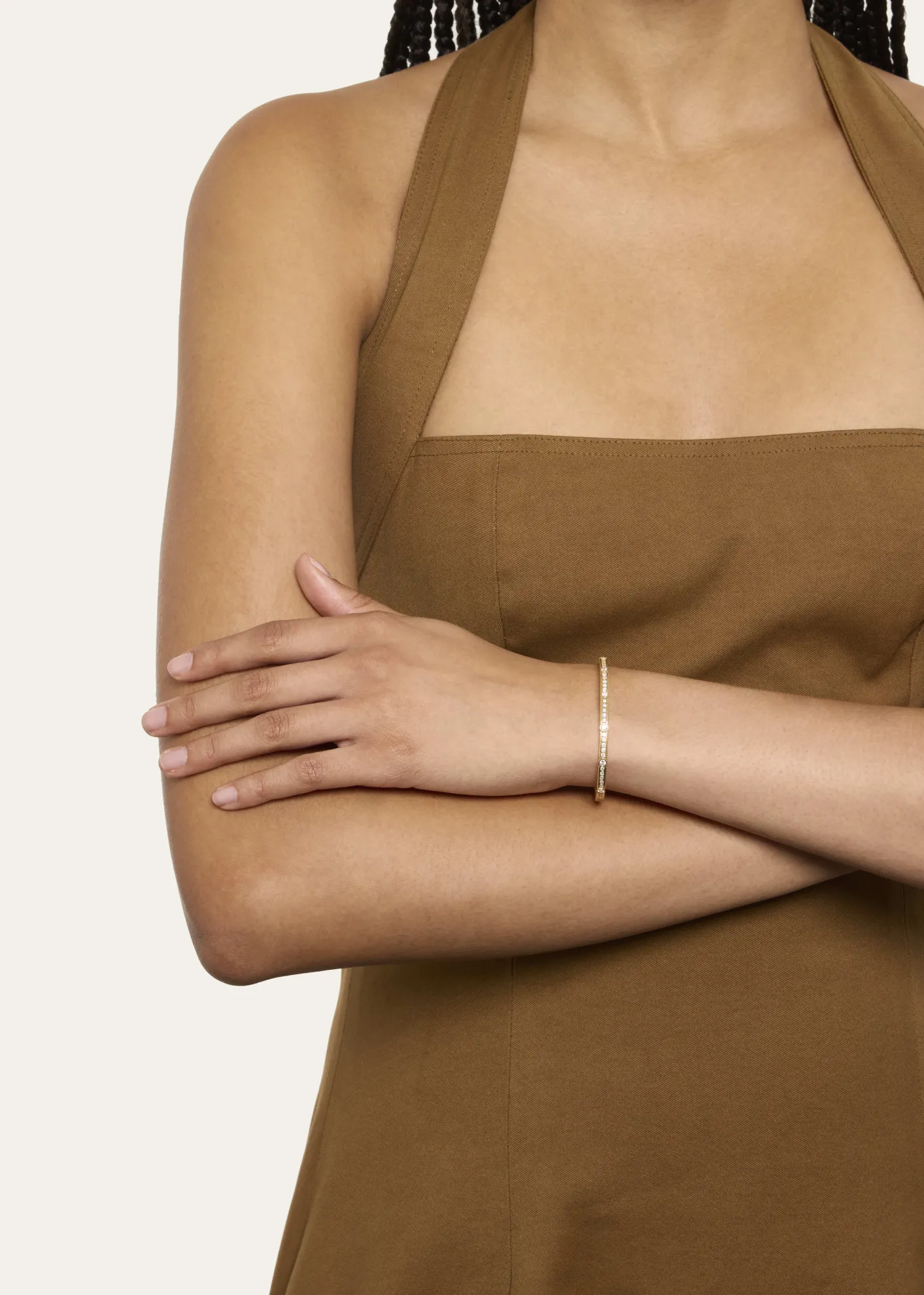 Viltier18K Rayon Diamond Bangle