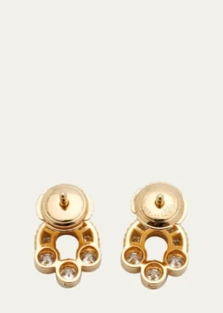 ViltierMagnetic Diamond Stud Earrings in 18K Yellow Gold