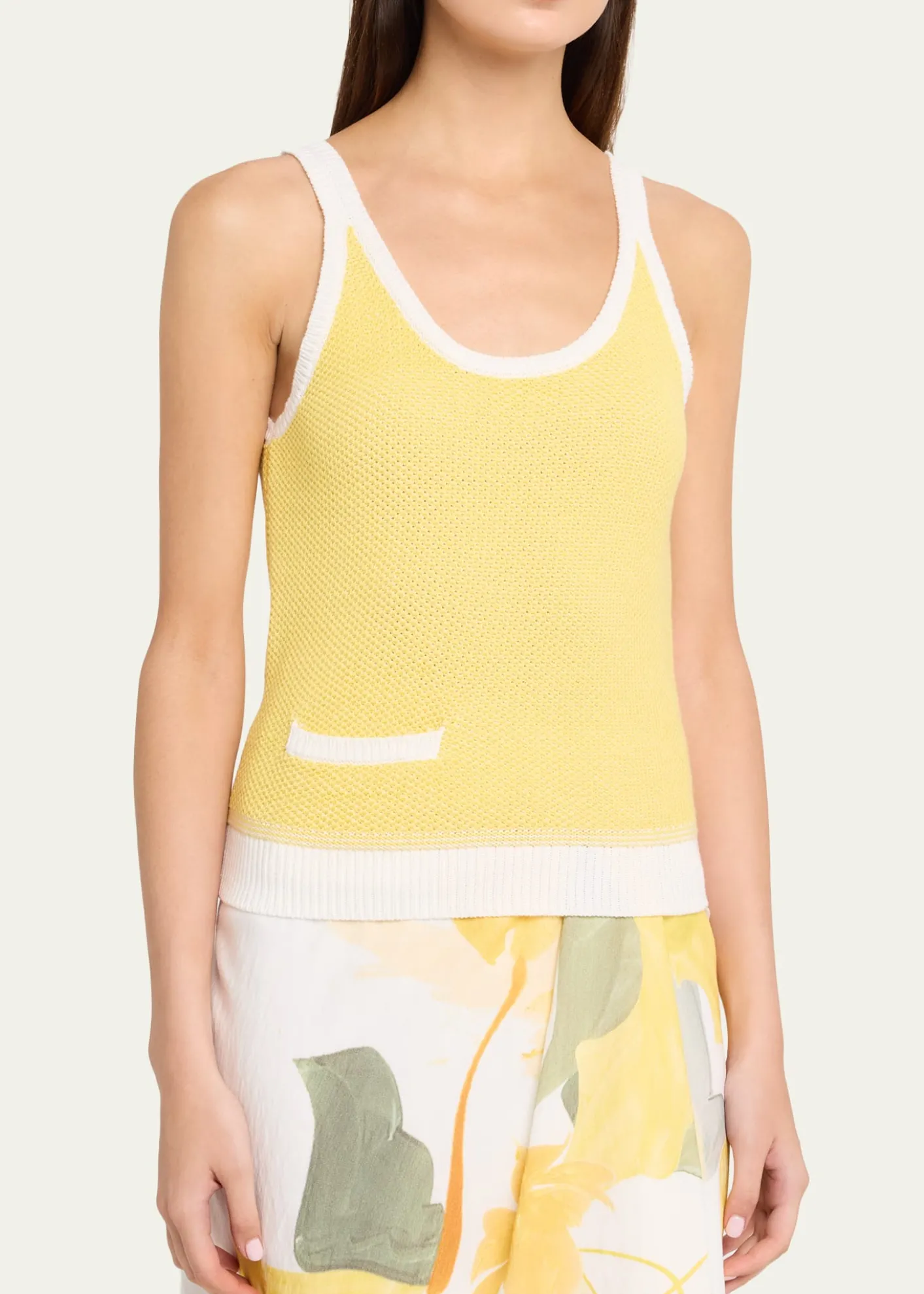 VinceBirdseye Pocket Tank Top