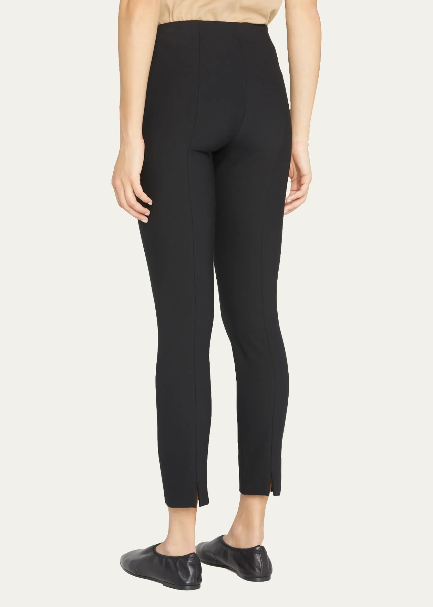 VinceBobbi Mid-Rise Stitch Front Seam Leggings